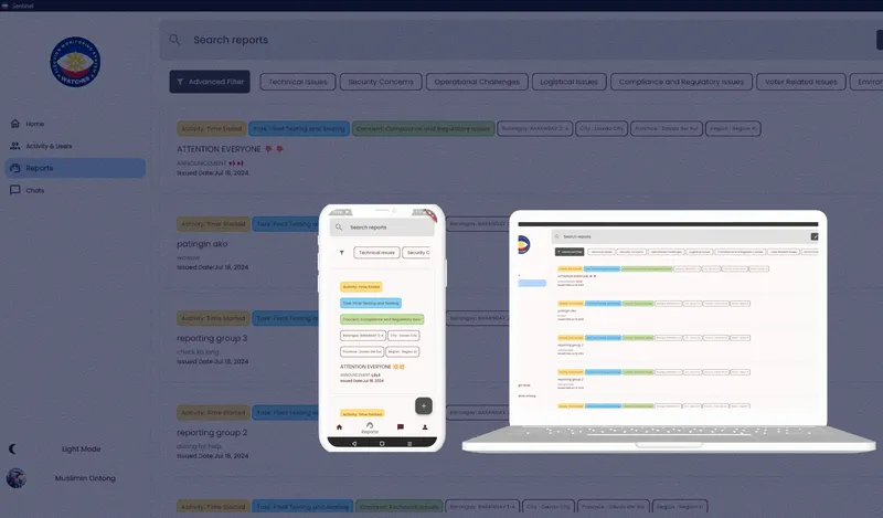 Sentinel — An election watcher app for monitoring and tracking election activities in real 